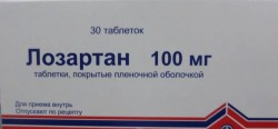 Лозартан, табл. п/о пленочной 100 мг №30