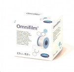 Пластырь фиксирующий, Omnifilm (Омнифилм) р. 2.5смх9.2м №1 арт. 900422 из прозрачной пленки гипоаллергенный картонная упаковка без еврохолдера